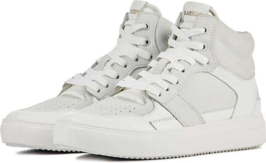 Blackstone XW42 WHITE HIGH TOP SNEAKER Vrouw White