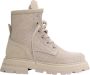 B.l.a.h Footwear Maria Veterboots Laarzen Met Veters Dames Beige - Thumbnail 15