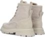 B.l.a.h Footwear Maria Veterboots Laarzen Met Veters Dames Beige - Thumbnail 10