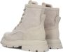 B.l.a.h Footwear Maria Veterboots Laarzen Met Veters Dames Beige - Thumbnail 13