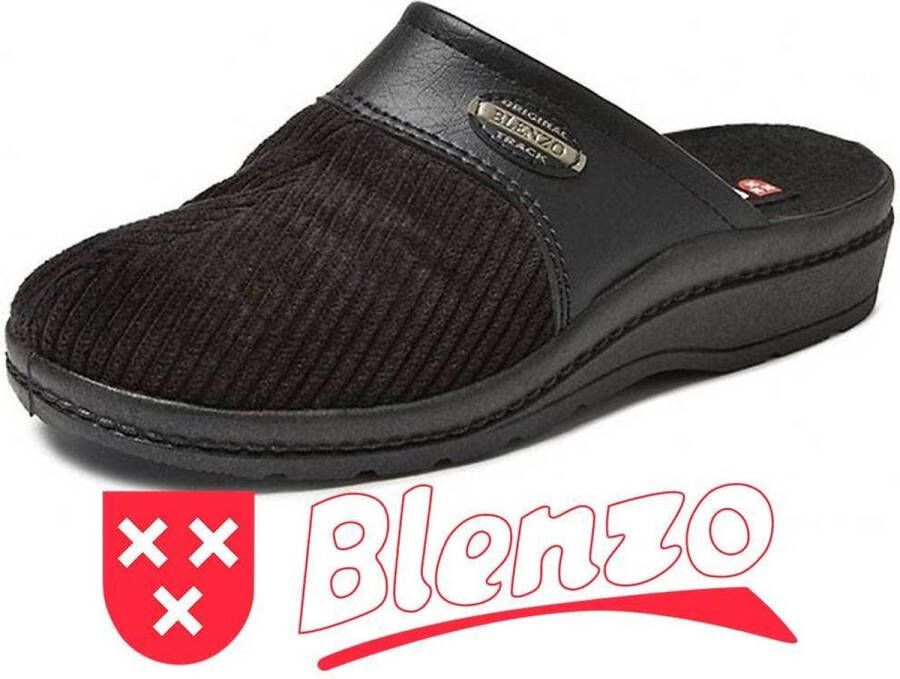 blenzo 6856 Zwart Pantoffels Heren