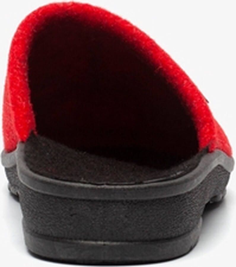 blenzo dames pantoffels Rood Sloffen