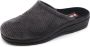Blenzo Pantoffels Heren 6802 Corduroy Muil Grijs - Thumbnail 7