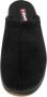 Blenzo Pantoffels Heren 6802 Corduroy Muil Zwart - Thumbnail 4