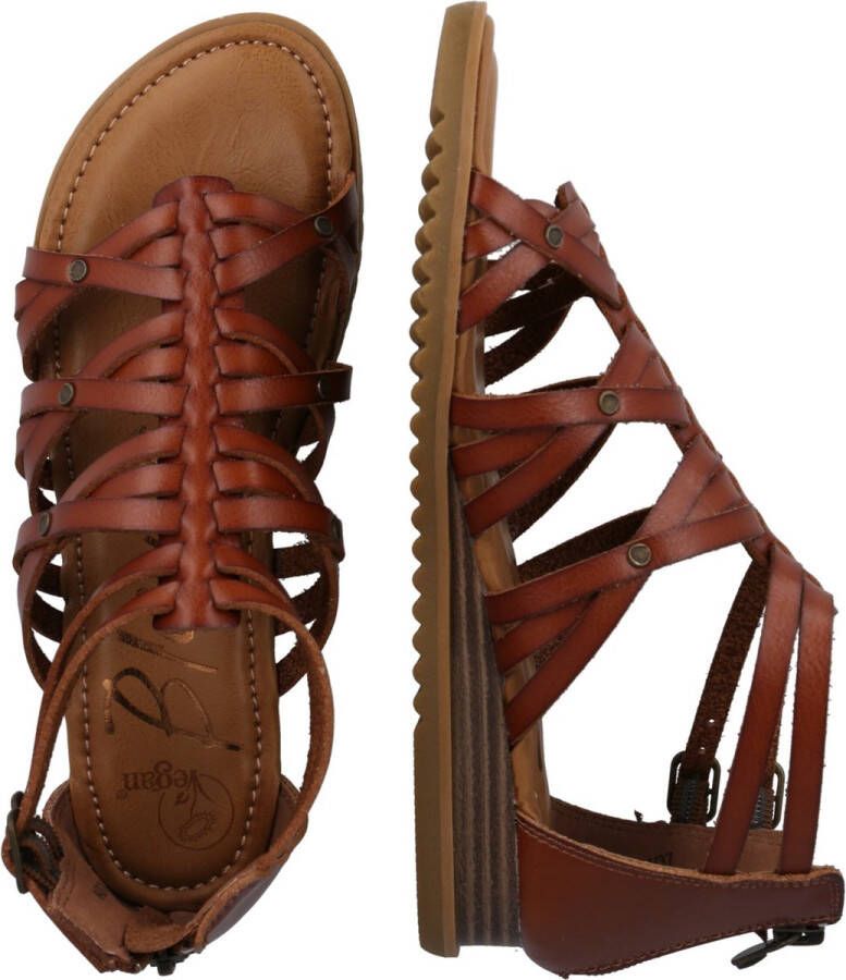 Blowfish BF9437 BLOOMY Volwassenen Platte sandalen Cognac