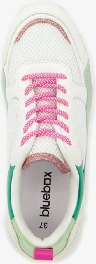 BLUE BOX dames dad sneakers metallic groen Wit - Foto 3