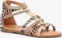 Blue Box meisjes sandalen goud zebraprint - Thumbnail 8