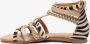 Blue Box meisjes sandalen goud zebraprint - Thumbnail 10