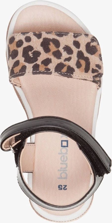 BLUE BOX meisjes sandalen met luipaardprint Bruin