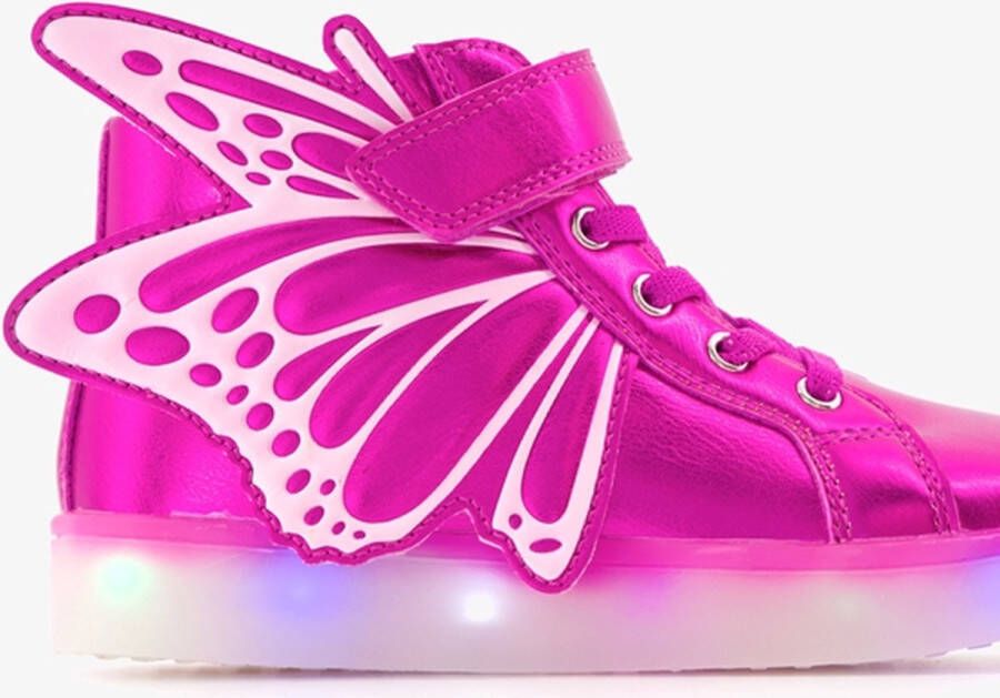 BLUE BOX meisjes sneakers met lichtjes roze Uitneembare zool