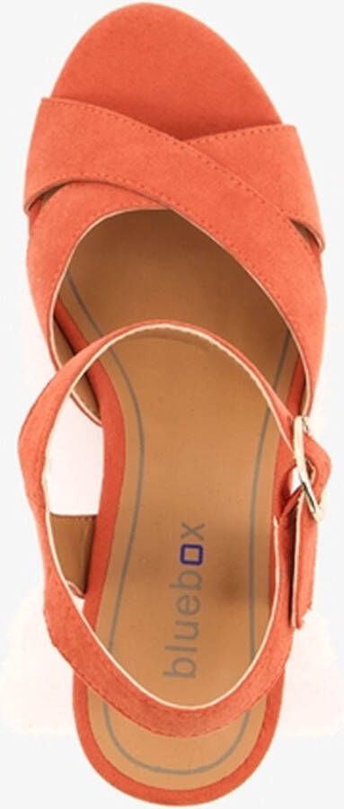 BLUE BOX oranje dames sandalen met hak