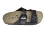 Blue emotion Blue Motion dames slippers model 4 donkerbruin met motief - Thumbnail 2