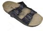 Blue emotion Blue Motion dames slippers model 4 donkerbruin met motief - Thumbnail 3