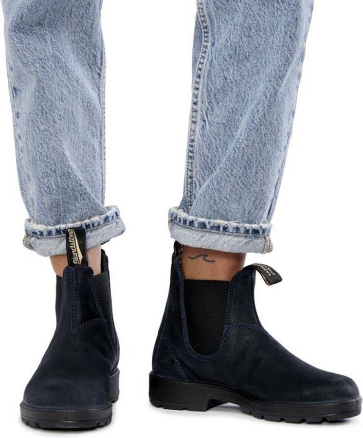 Blundstone Verhoog je stijl met marineblauwe en zwarte Chelsea-laarzen Zwart - Foto 4