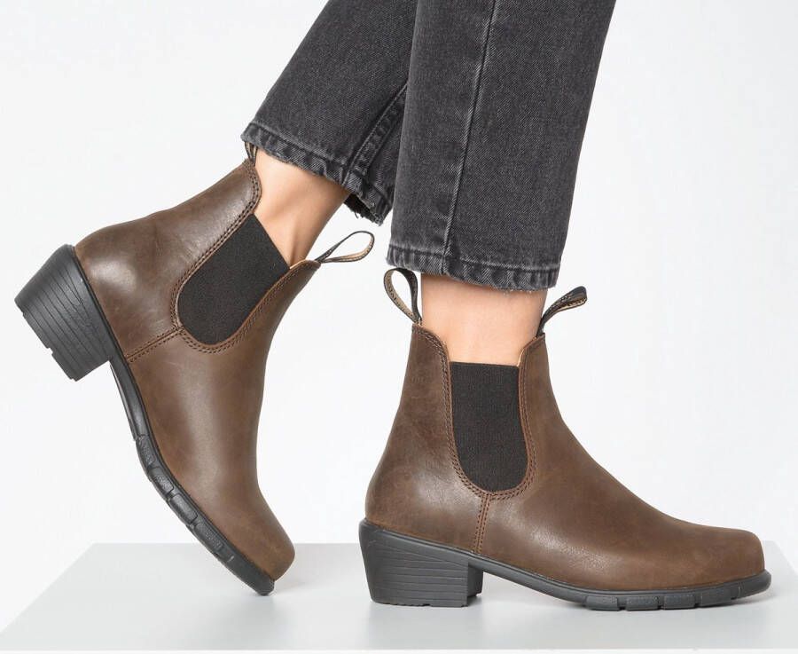 Blundstone Women's Heel Chelsea boots Enkellaarsjes Dames Bruin + - Foto 14