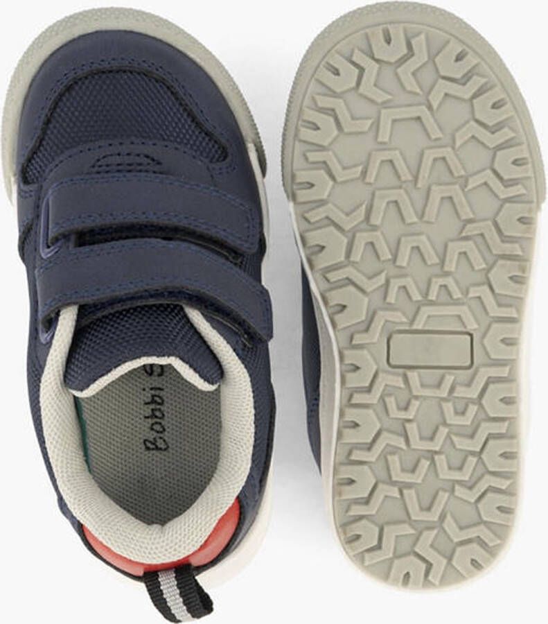 bobbi shoes Blauwe sneaker klittenband