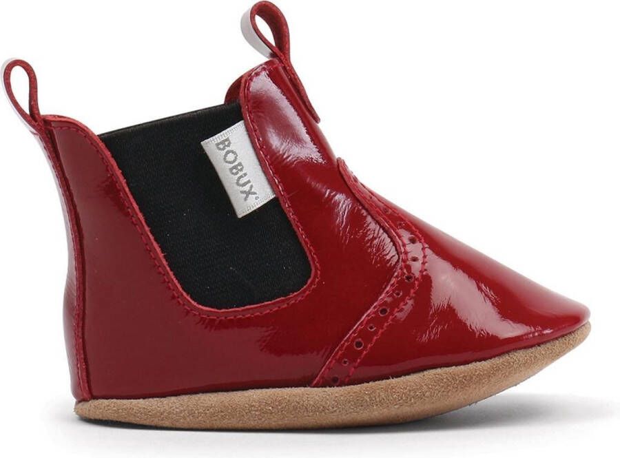 Bobux babylaarsjes glossy red mini jodphur
