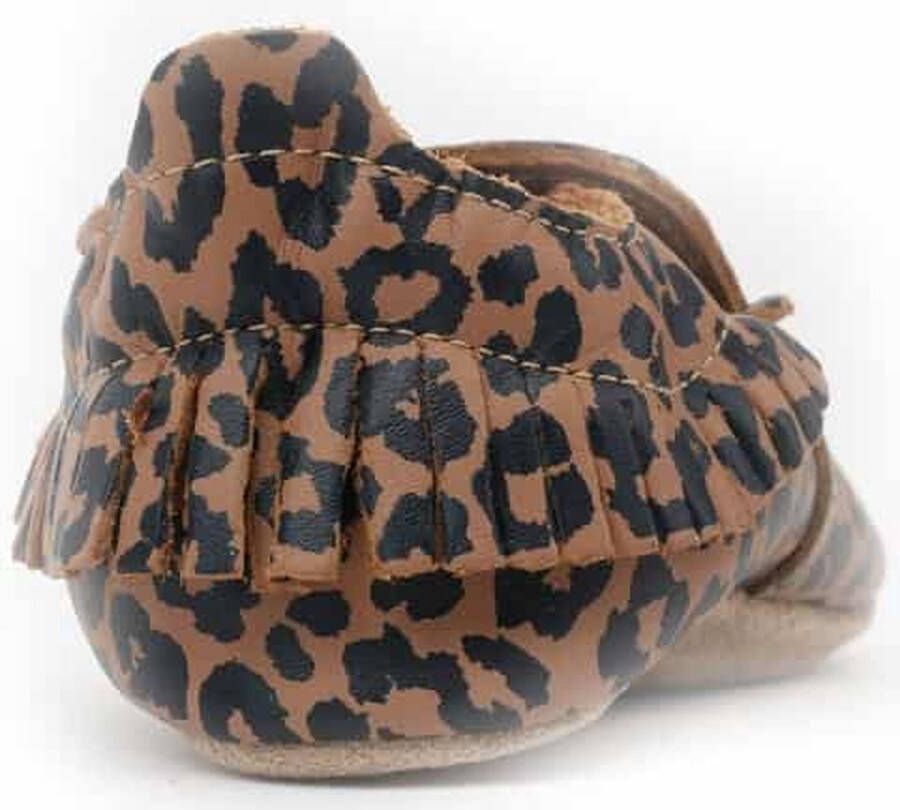 Bobux Babyslofjes Soft Soles Caramel Leopard Print Large