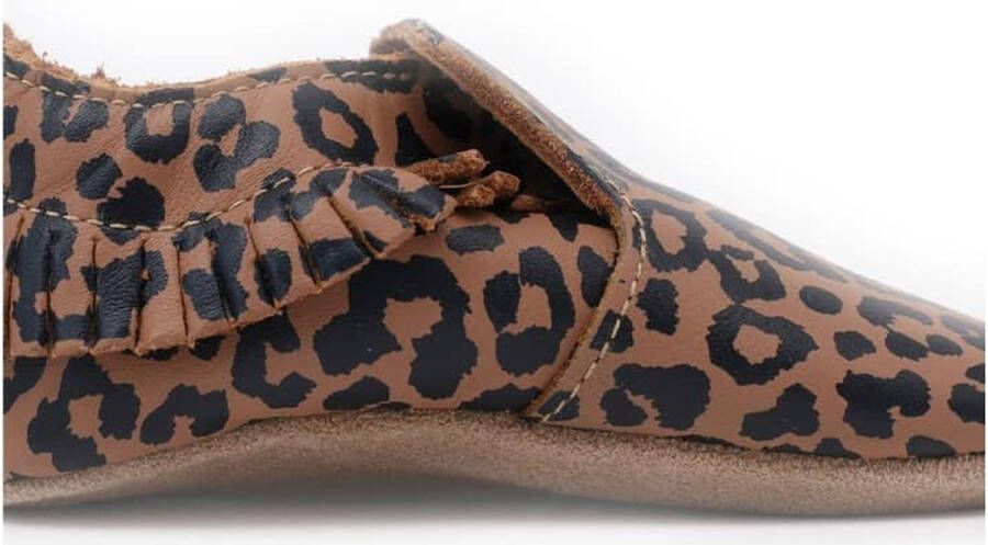 Bobux Babyslofjes Soft Soles Caramel Leopard Print Large