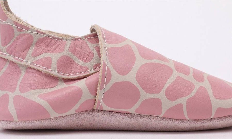 Bobux Babyslofjes Soft Soles Milk Giraffe Print Medium