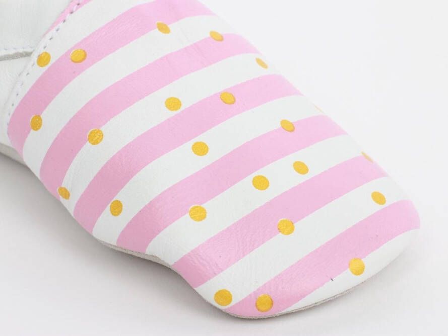 Bobux babyslofjes spots and stripes pink - Foto 3