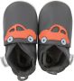Bobux Soft Soles Baby Slofjes Leer Grey Orange Racing Car - Thumbnail 2