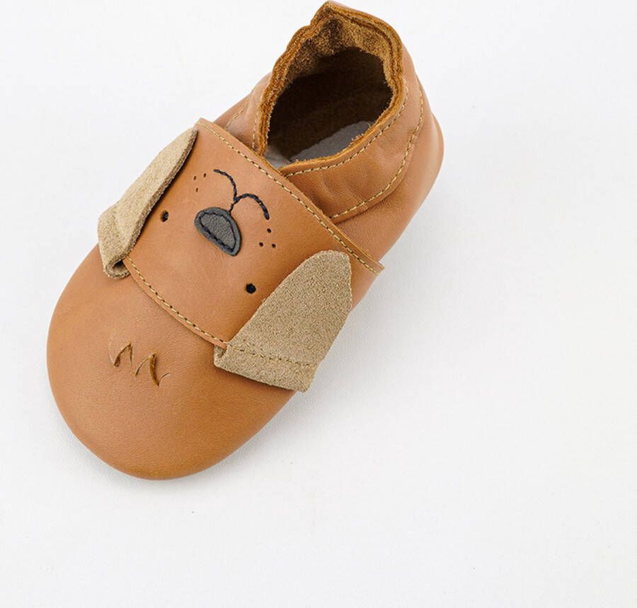 Bobux Soft Soles Lederen Babyslofjes Little Pup Caramel - Foto 9