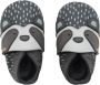 Bobux Soft Soles Baby Slofjes Leer Rascal Charcoal - Thumbnail 3