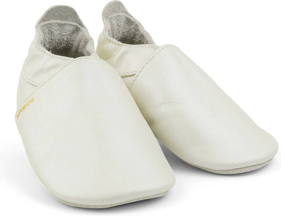 Bobux Soft Soles Baby Slofjes Leer Simple Shoe Pearl