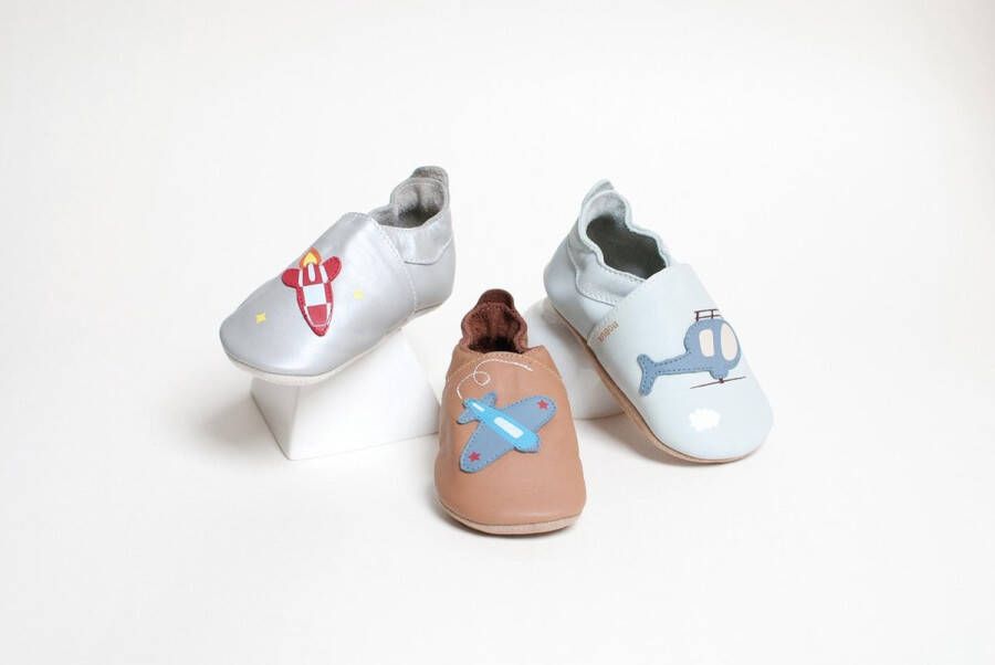 Bobux Soft Soles Baby Slofjes Leer Sport Shoe Blue