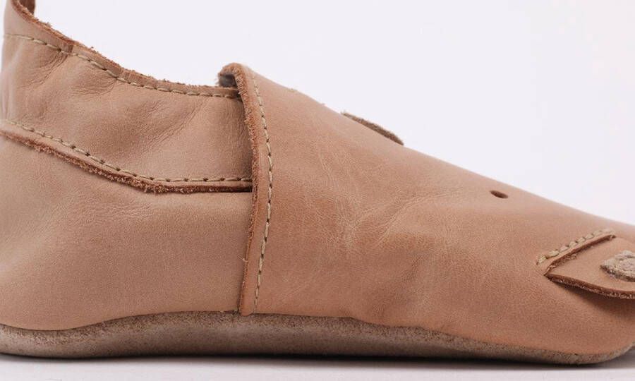 Bobux Soft Soles Caramel Woof Babyslofjes