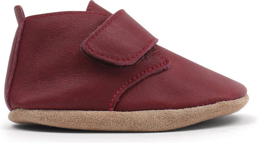 Bobux Soft Soles Dark red mini desert boot Babyslofjes