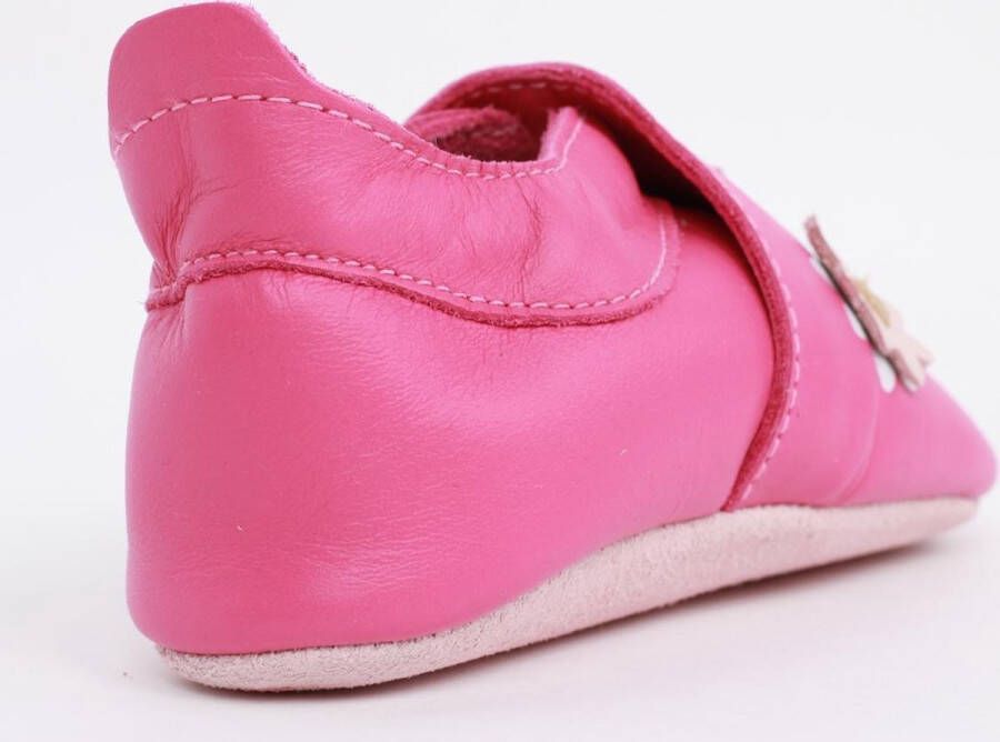 Bobux Soft Soles Flowers pink Babyslofjes - Foto 4