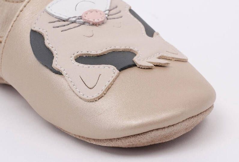 Bobux Soft Soles Gold Leopard Babyslofjes