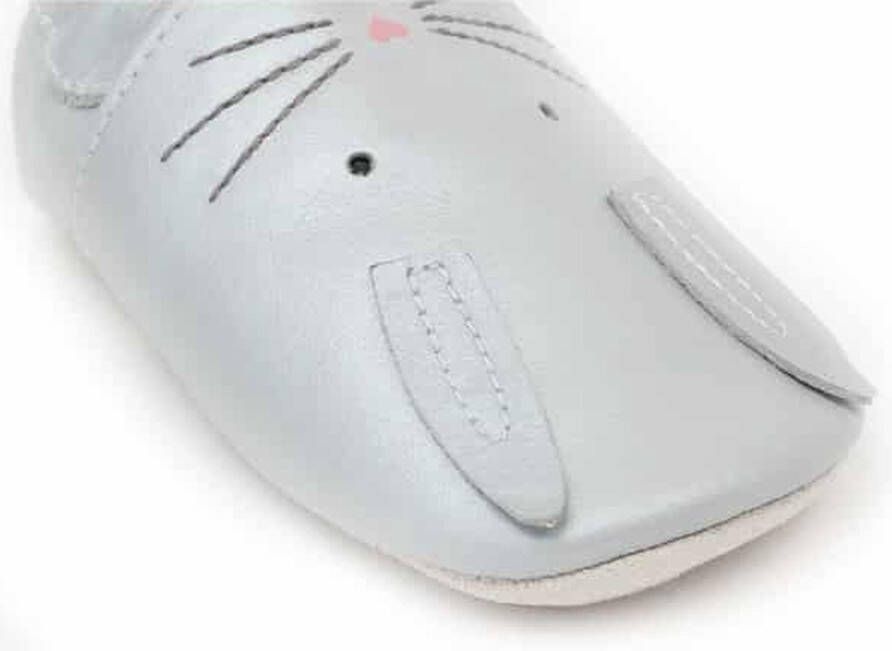 Bobux Soft Soles Silver Hop Babyslofjes
