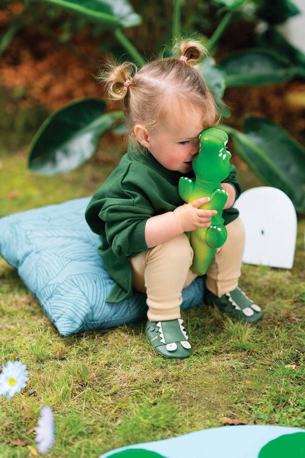 Bobux Soft Soles Baby Slofjes Leer Snap Olive - Foto 2