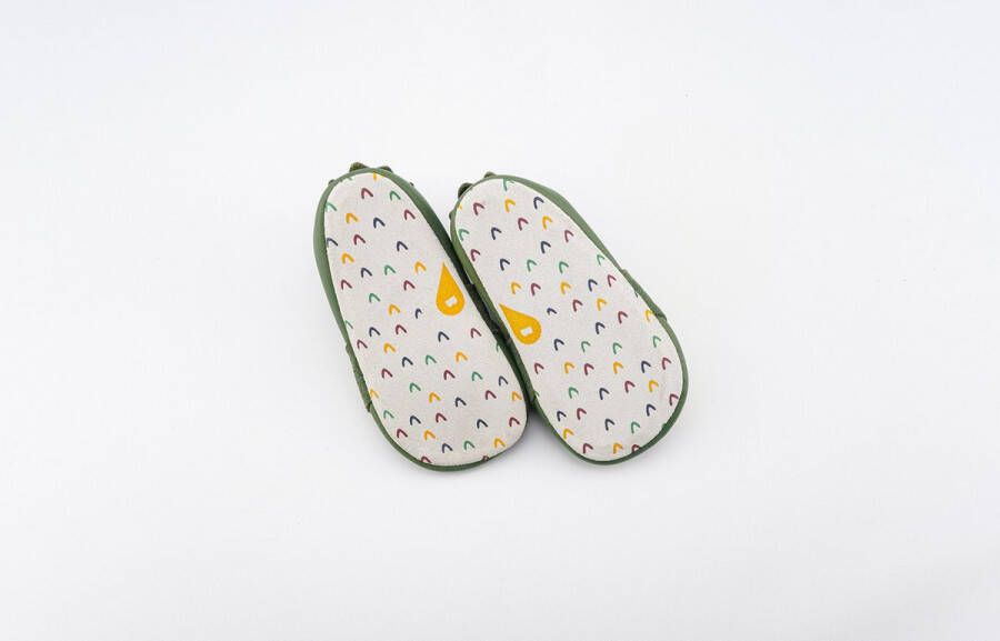 Bobux Soft Soles Baby Slofjes Leer Snap Olive - Foto 3