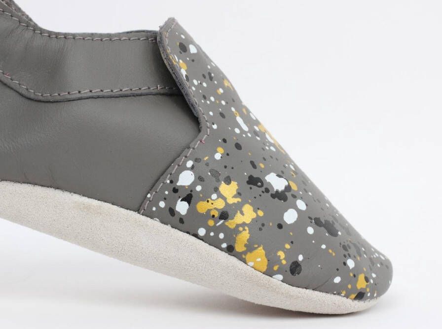 Bobux Soft Soles Spekkel grey Babyslofjes maat Small - Foto 5