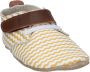 Bobux Soft Soles Wit en Oker zigzag trainer Babyslofjes - Thumbnail 2