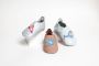 Bobux Soft Soles Wit en Oker zigzag trainer Babyslofjes - Thumbnail 10