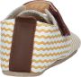 Bobux Soft Soles Wit en Oker zigzag trainer Babyslofjes - Thumbnail 4