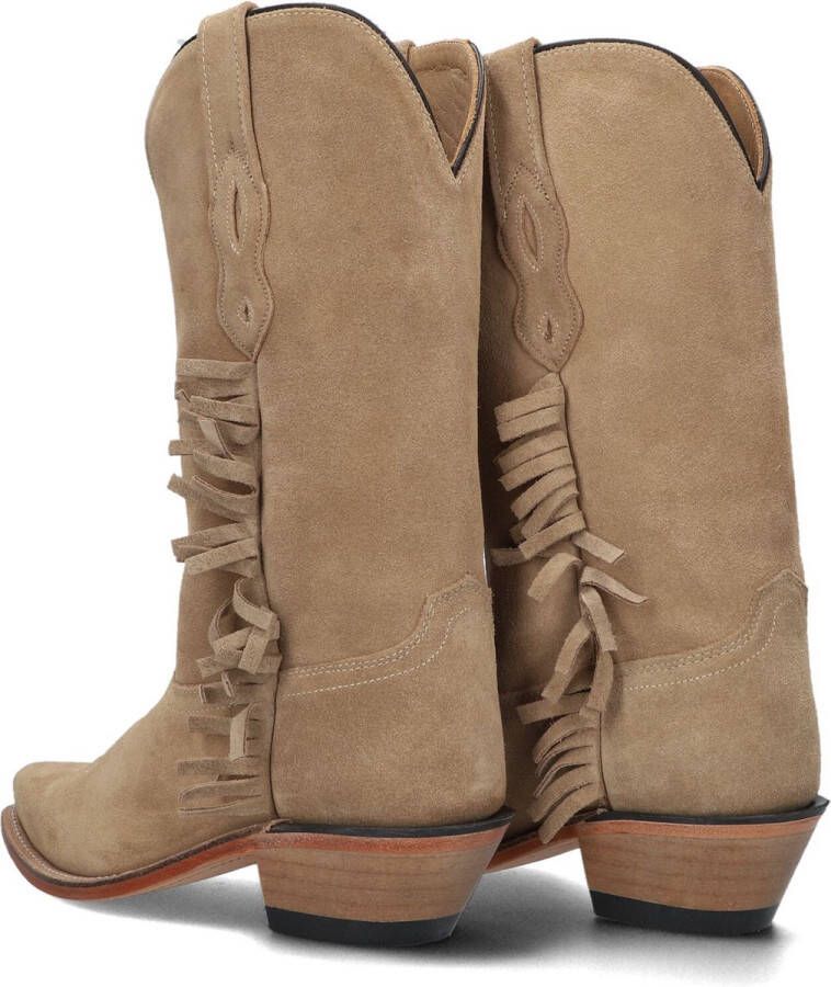 Bootstock Ruffle Sand Women Cowboylaarzen Western Laarzen Dames Beige