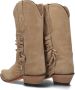 Bruin Tinten Ruffle Sand Women Cowboylaarzen Western Laarzen Dames Beige - Thumbnail 4