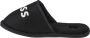 Boss Logo Slippers J29312 09B voor een jongen Zwart Pantoffels - Thumbnail 3