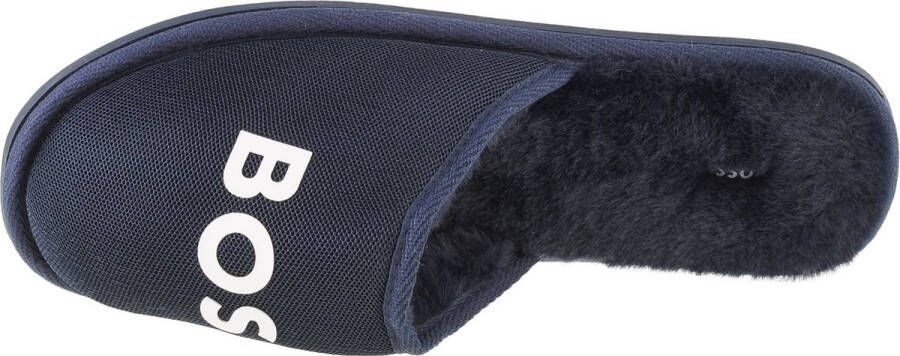 Boss Logo Slippers J29312 849 voor een jongen Marineblauw Pantoffels - Foto 3