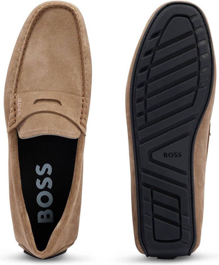 Boss Noel Mocc Mocassins Instappers Heren Beige