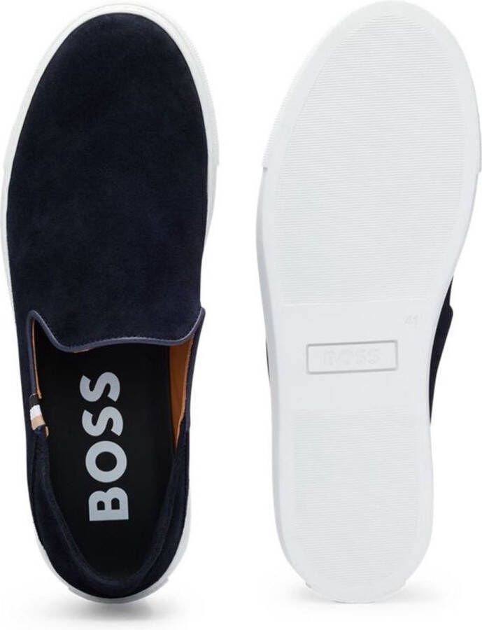 BOSS Rey Slon Loafers Instappers Heren Donkerblauw