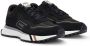 Hugo Boss Zwarte Leren Sneakers Kane Runn Black Heren - Thumbnail 5