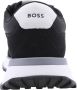 Hugo Boss Zwarte Leren Sneakers Kane Runn Black Heren - Thumbnail 6