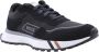 Hugo Boss Zwarte Leren Sneakers Kane Runn Black Heren - Thumbnail 11